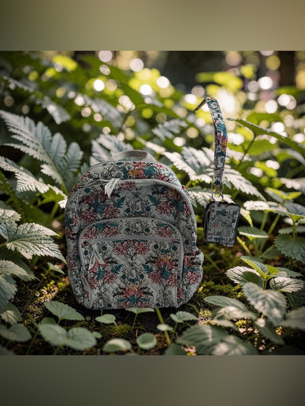 Rare Vera Bradley Herbology Manadrake Backpack with Lanyard ID